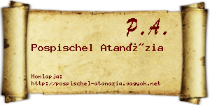 Pospischel Atanázia névjegykártya